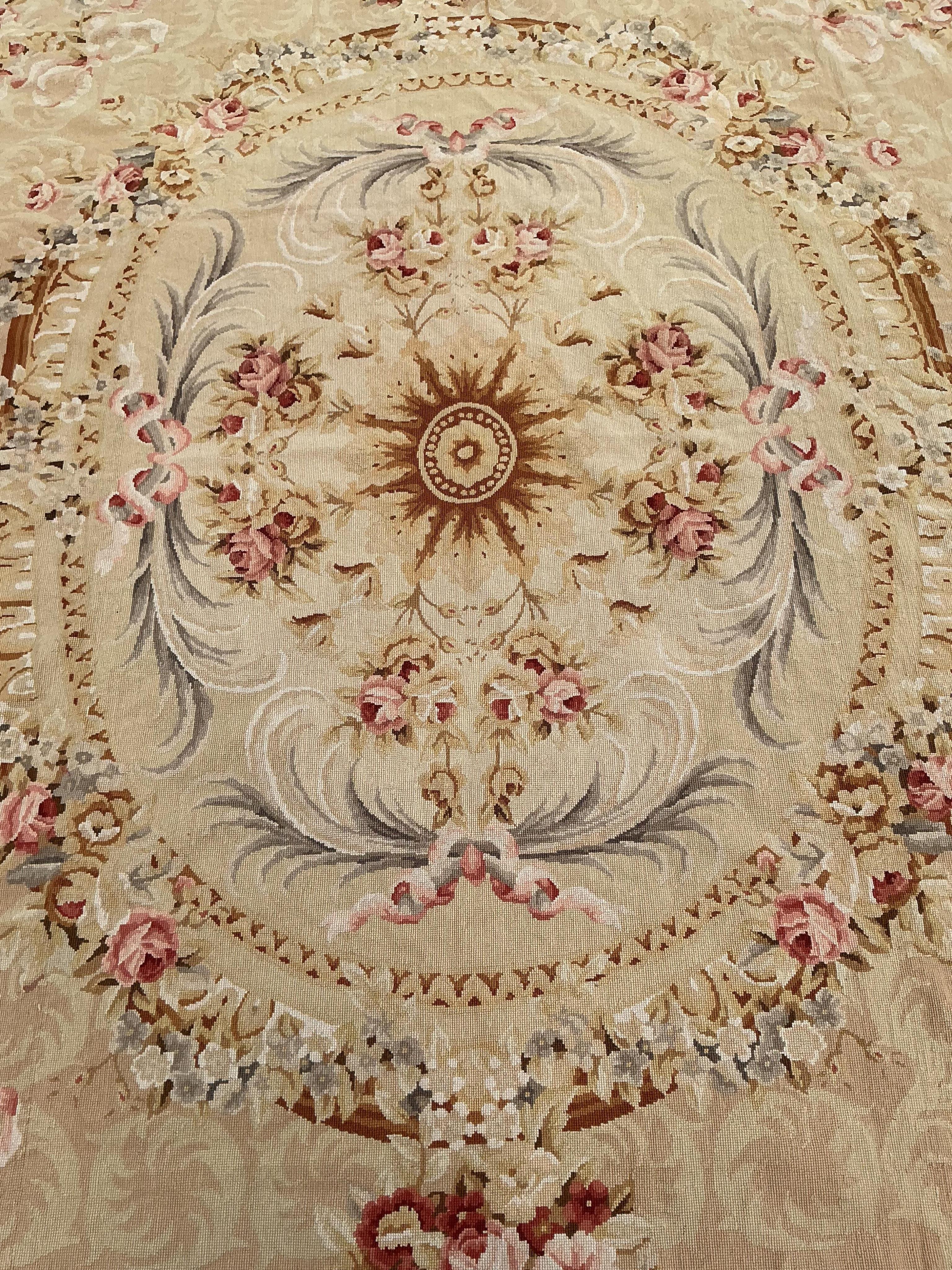 An Aubusson style carpet, 345 x 260cm